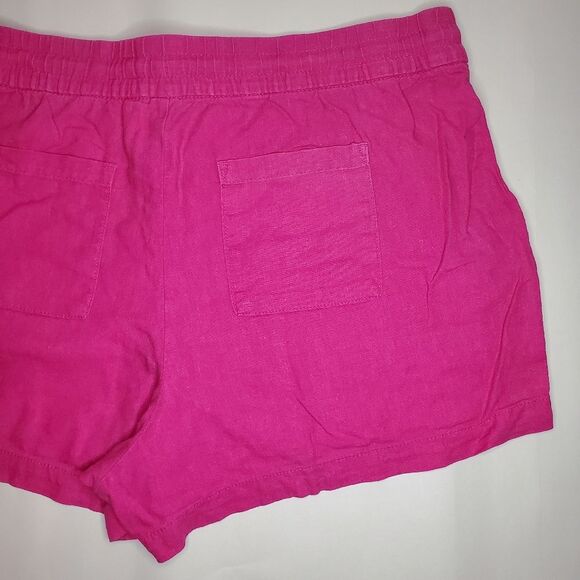Gap  Mid Rise Pull-On Linen-Blend Shorts Size L - Picture 4 of 7